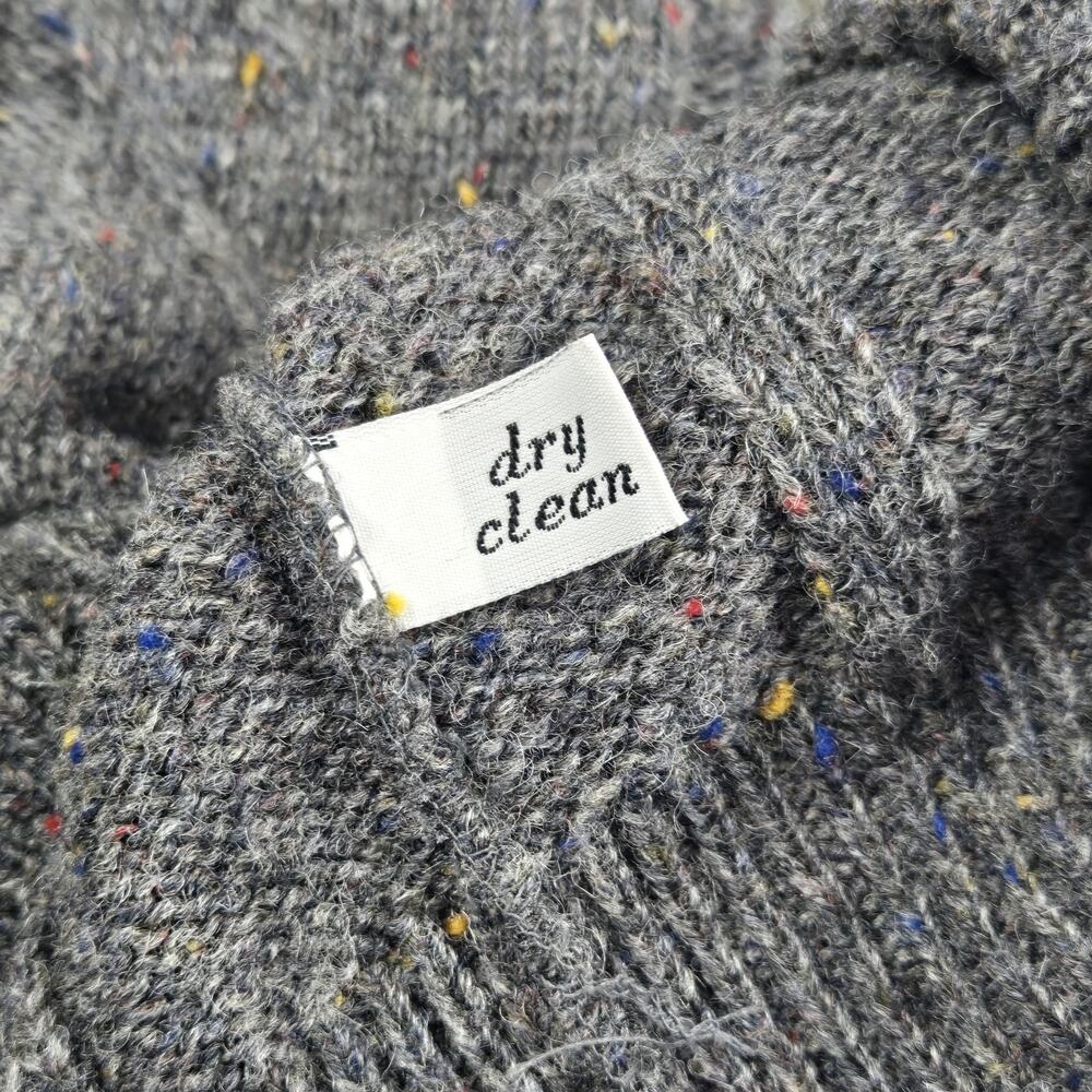 VTG Pendleton Country Traditions Sweater Gray Cable Knit Mens XL Fisherman Wool - Picture 6 of 8